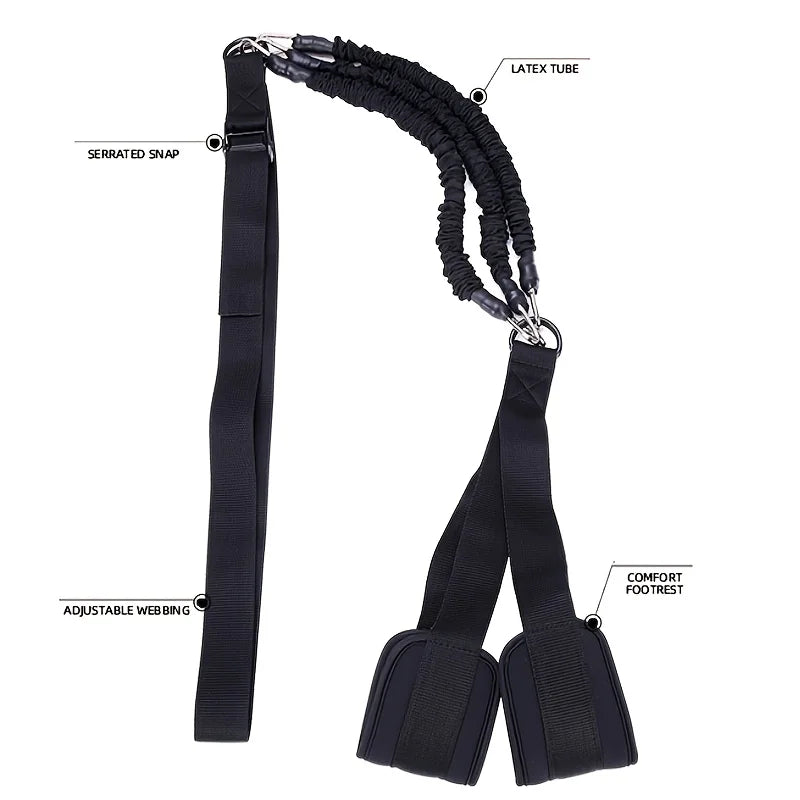 Pull Up Assistance Bands Set, Heavy Duty Resistance Band for Pull Up Bar, Adjustable Weight/Size with SBR Double Feet/Knee Rest