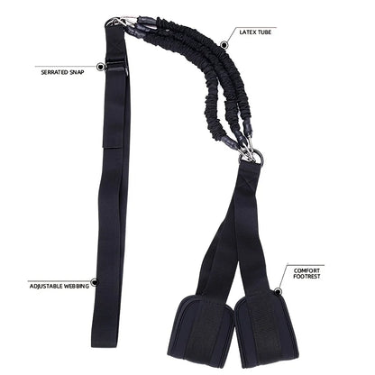 Pull Up Assistance Bands Set, Heavy Duty Resistance Band for Pull Up Bar, Adjustable Weight/Size with SBR Double Feet/Knee Rest