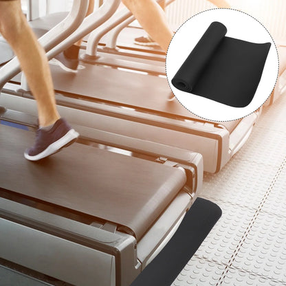 183X61X0.8Cm Black NBR Treadmill Mat Sports