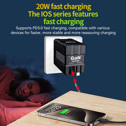 Fast Charging Wall Charger For iPhone Samsung Xiaomi