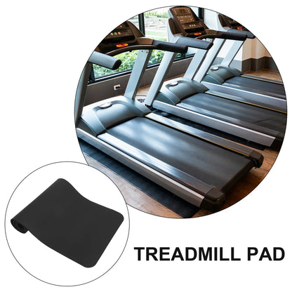 183X61X0.8Cm Black NBR Treadmill Mat Sports