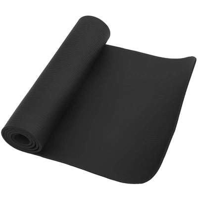 183X61X0.8Cm Black NBR Treadmill Mat Sports