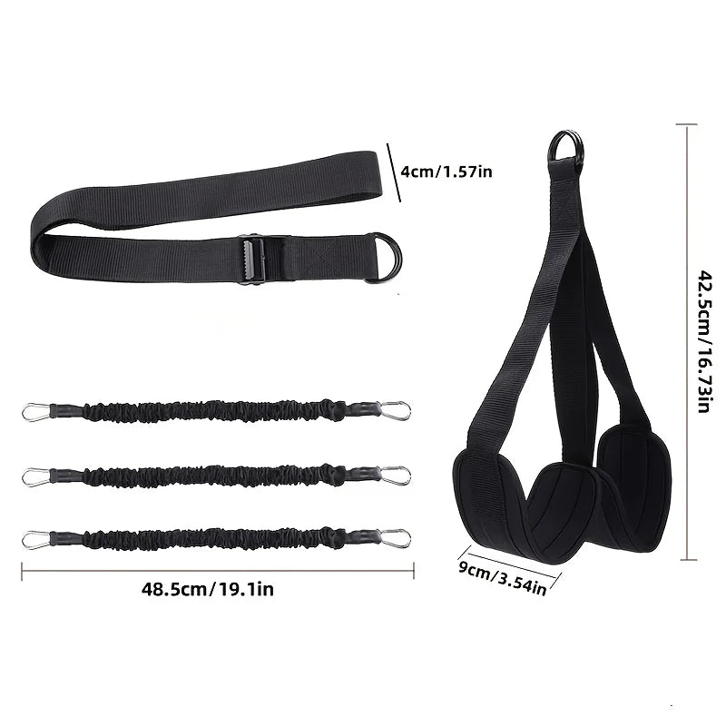 Pull Up Assistance Bands Set, Heavy Duty Resistance Band for Pull Up Bar, Adjustable Weight/Size with SBR Double Feet/Knee Rest