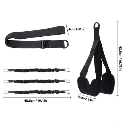 Pull Up Assistance Bands Set, Heavy Duty Resistance Band for Pull Up Bar, Adjustable Weight/Size with SBR Double Feet/Knee Rest