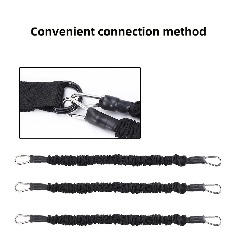 Pull Up Assistance Bands Set, Heavy Duty Resistance Band for Pull Up Bar, Adjustable Weight/Size with SBR Double Feet/Knee Rest
