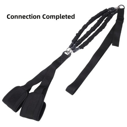 Pull Up Assistance Bands Set, Heavy Duty Resistance Band for Pull Up Bar, Adjustable Weight/Size with SBR Double Feet/Knee Rest