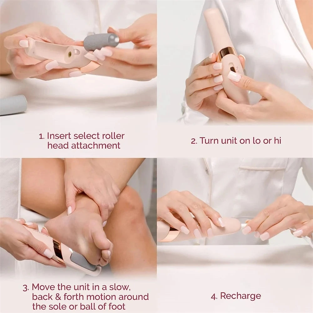 Electric Foot File Grinder Set Dead Skin